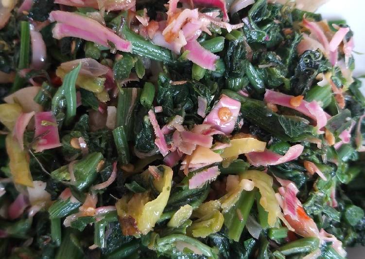 Resep Tumis Pucuk Labu Kecombrang ala RM Sederhana Anti Gagal