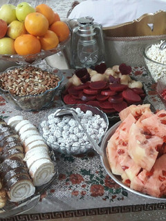 عکسی از دستور سفره یلدا ۹۸😊