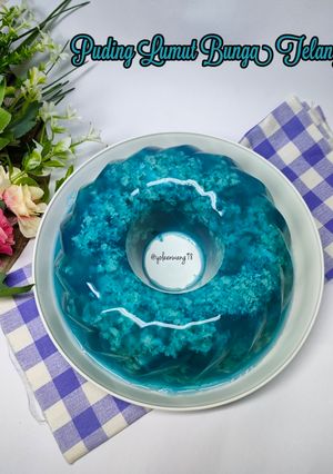 Foto resep Puding Lumut Bunga Telang