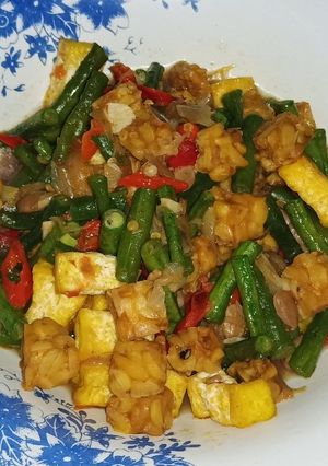 Foto resep Tauco Kacang Panjang 2T (Tahu Tempe) ala anak kost