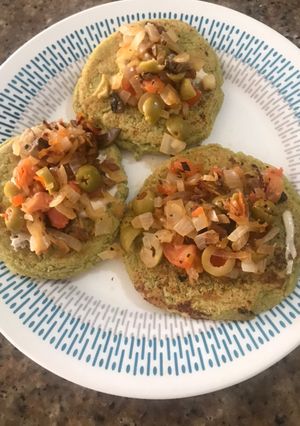 Una foto de Arepas de arvejas