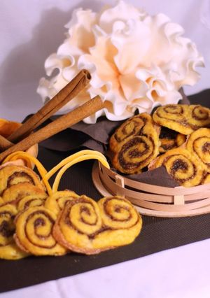 Una foto de Palmeritas de Calabaza y Canela