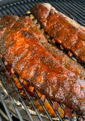 Une photo de Côtes levées fumées au BBQ