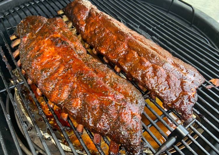 Côtes levées fumées au BBQ