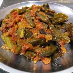 A picture of Spicy bhindi.
