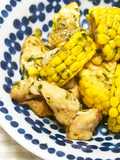 Teriyaki Chicken Breast with Fresh Corn and Aosa Seaweed
