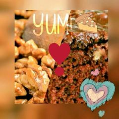 A picture of Walnut chocolate cake.