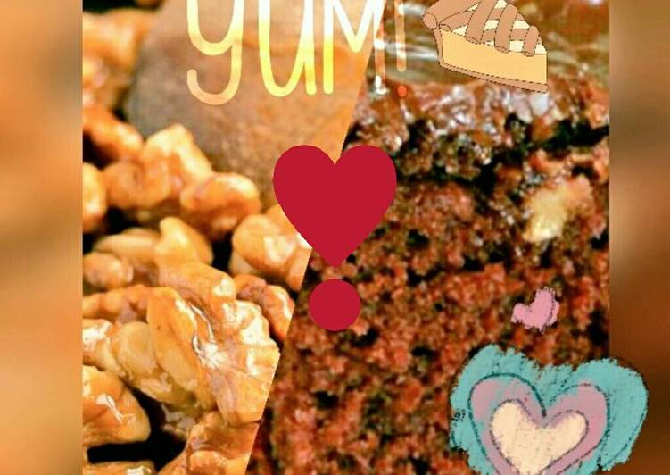 Recipe of Super Quick Homemade Walnut chocolate cake