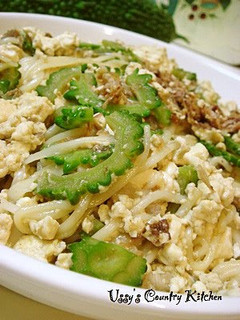 A picture of Bitter Melon and Somen Noodle Okinawan Stir Fry.