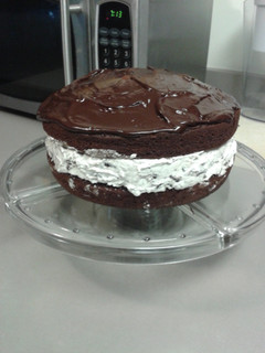 A picture of Oreo Cookie Birthday Cake.