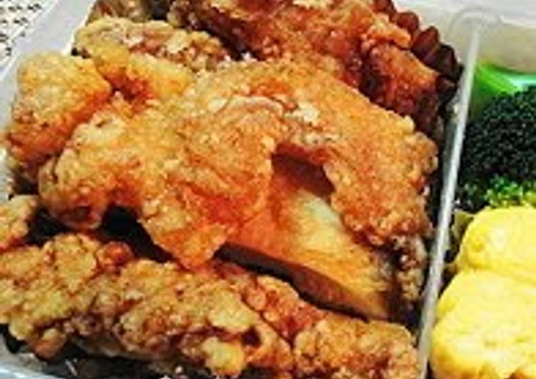 Steps to Prepare Homemade Youlinji - Chinese Deep-fried Chicken for Bento