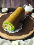Pandan Cheese Roll Cake