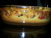 A picture of cornbread casserole