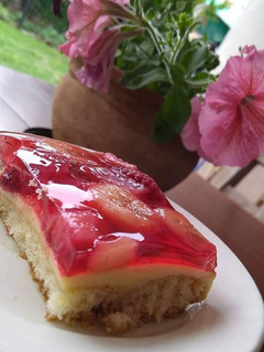 Una foto de Postre de vainillas y crema pastelera