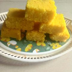 A picture of Milk Powder Coconut Burfi.