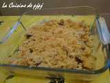 chocolate apple crumble