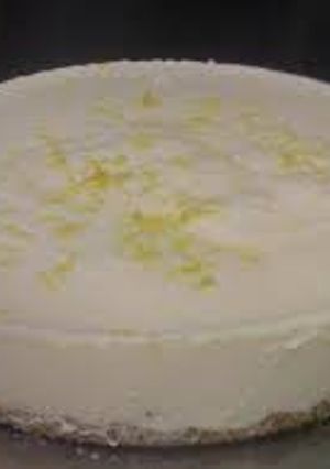A picture of Lemon cheese cake.