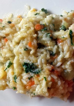 A picture of rice pilaf my way.