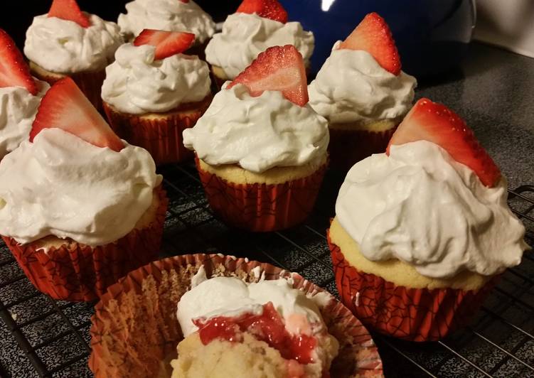 Recipe of Homemade Strawberry Shortcake Cupcakes