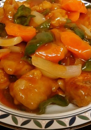A picture of Sweet and Sour Chicken (Non-Fried).
