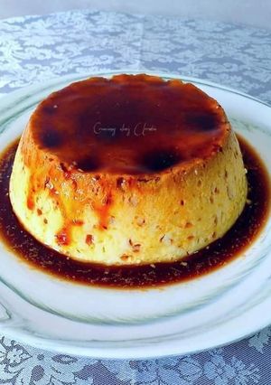 Una foto de Flan de huevos express hecho en tan solo ocho minutos