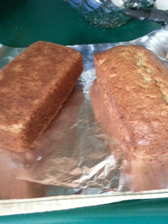 A picture of banana bread.