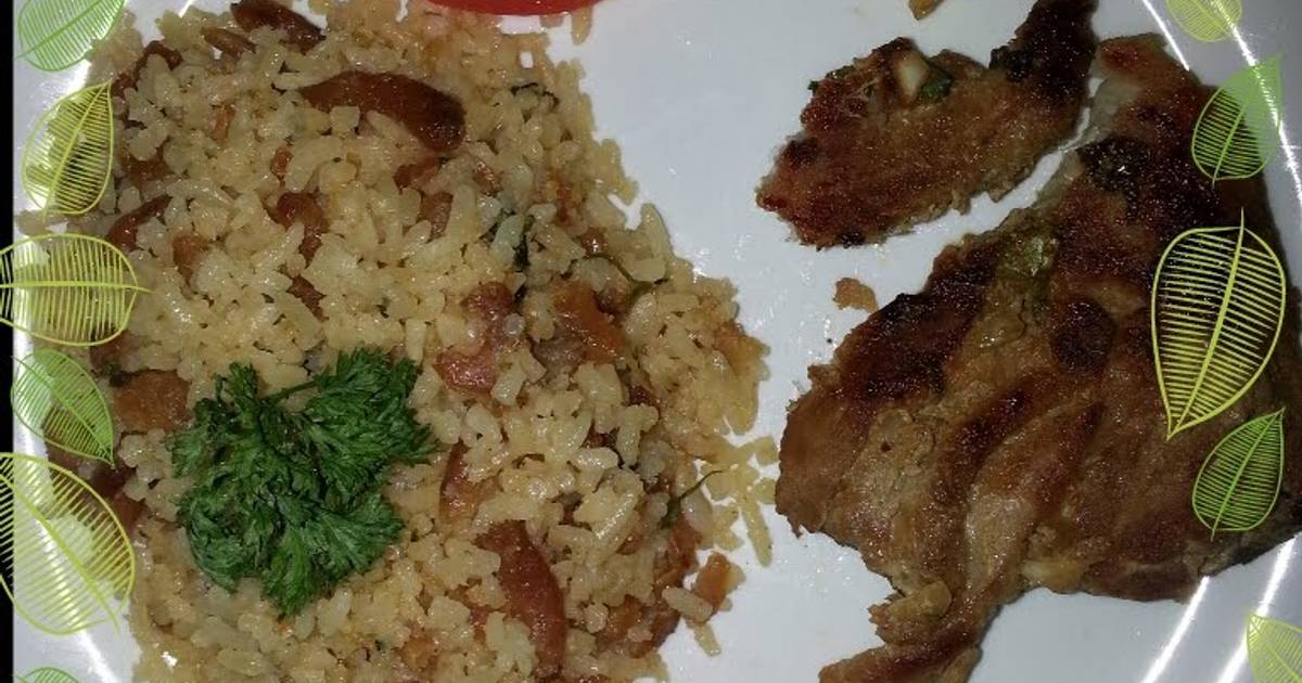 Arroz con coco y camarones secos Recipe by heysi26m - Cookpad