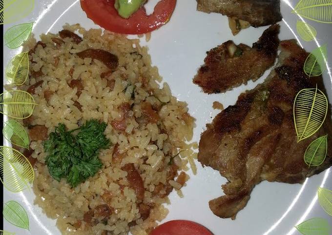 Arroz con coco y camarones secos Recipe by heysi26m - Cookpad