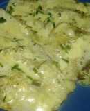 Pejerrey al roquefort con suelo de semillas