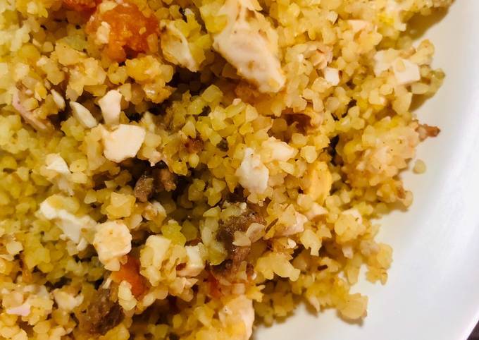 Salted Egg Bulgur Pilaf - Side Dish