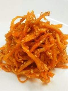 A picture of Moist and Spicy Squid Kimchi Tossed With Gochugang.