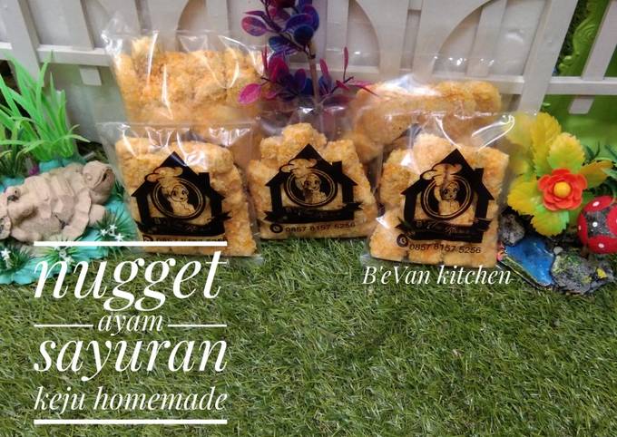 Nugget ayam sayuran keju homemade