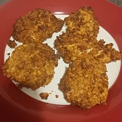 A picture of Air fryer crispy Cornflake chicken nuggets.