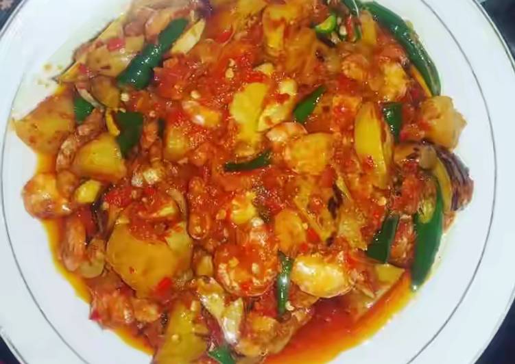 Sambel kentang udang jengkol