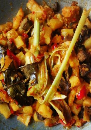 Foto resep Sambal goreng kentang ati tanpa santan (tetap enak)