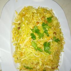 Steamed cabbage A picture of Steamed cabbage.