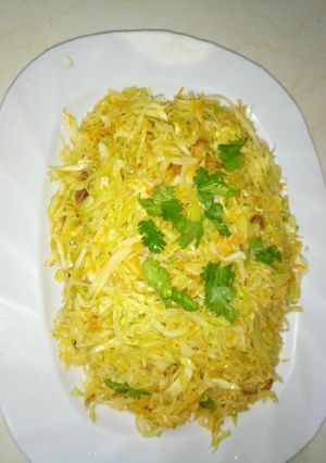 A picture of Steamed cabbage.