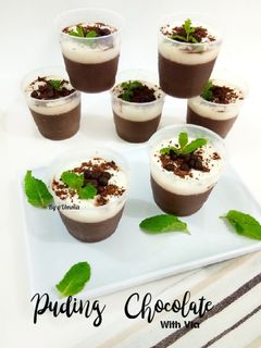 Foto resep Puding chocolate with vla