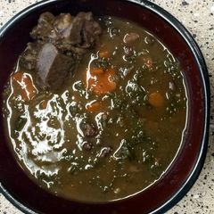A picture of Pork neck bone soup..