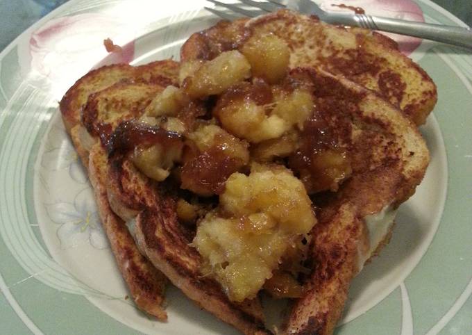 Easiest Way to Make Speedy French Toast with Caramalized Bananas