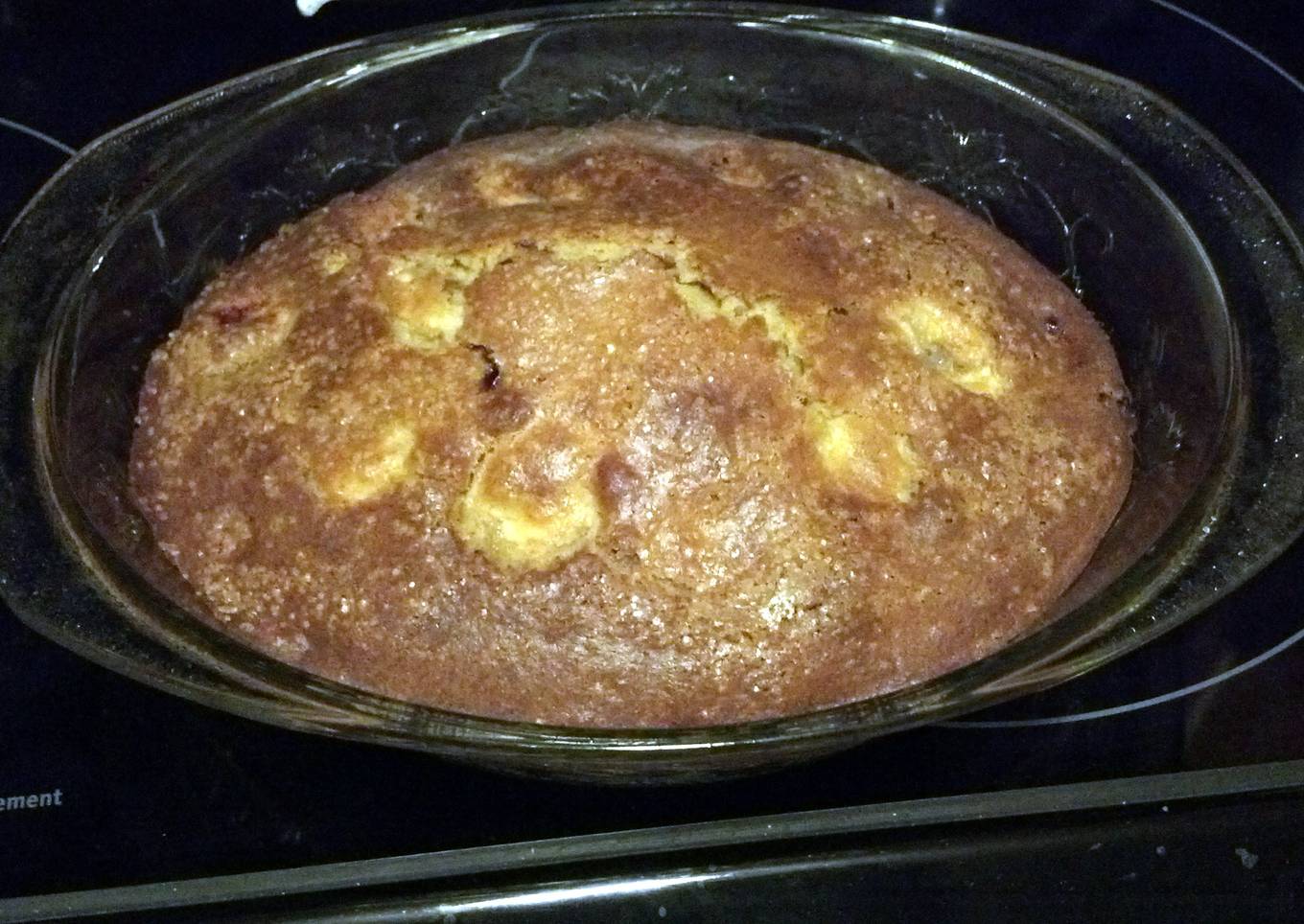Banana chocolate chips, bread with oatmeal with slices
