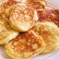 A picture of Pancakes Made with Nothing But Bananas and Eggs.