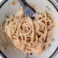 A picture of Alex's Cajun Shrimp Pasta.
