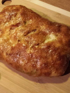 A picture of Steve's Chicken Spinach Stromboli.