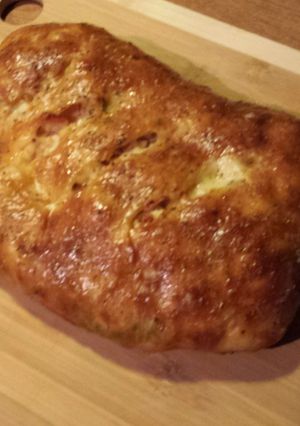 A picture of Steve's Chicken Spinach Stromboli.