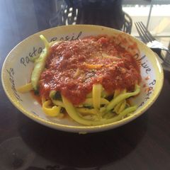 Vegetable Pasta W/ Homemade Sauce A picture of Vegetable Pasta W/ Homemade Sauce.