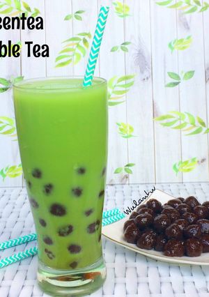 Foto resep Greentea Bubble Tea