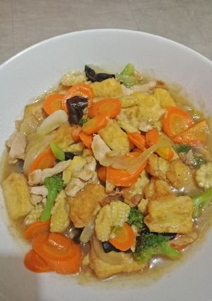 Foto resep Sapo tahu ayam