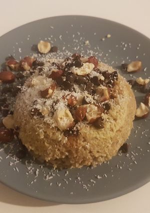 Une photo de Bolwcake coeur fondant chocolat