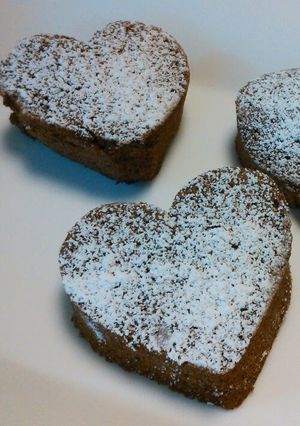 A picture of Speedy Chocolate Cake in the Microwave with Pancake Mix.